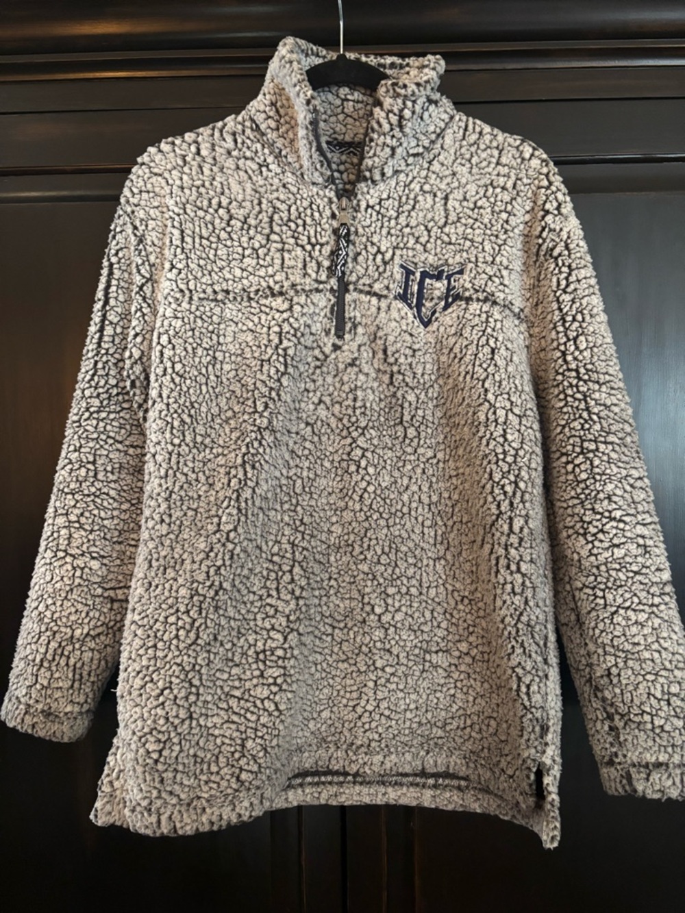 ICE Allstars Sherpa Quarter-Zip Pullover with Navy Logo